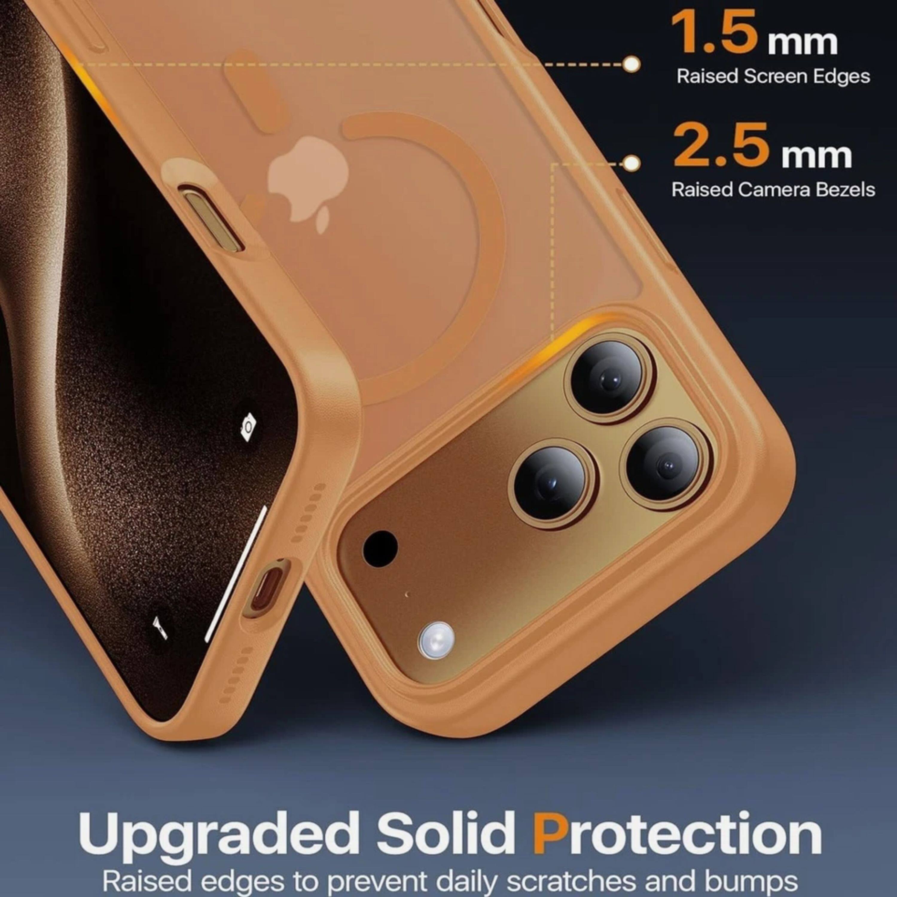 1.5 mm Raised Screen Edges  
2.5 mm Raised Camera Bezels  
Upgraded Solid Protection  
Raised edges to prevent daily scratches and bumps