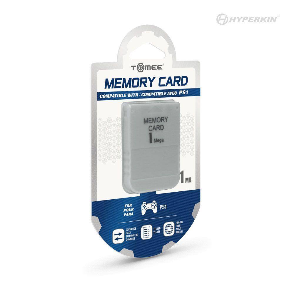 HYPERKIN  
TOMEE  
MEMORY CARD  
COMPATIBLE WITH / COMPATIBLE AVEC PS1  
1 Mega / 1 MB  
FOR / POUR / PARA PS1  
EXCHANGE DATA / ECHANGER DE DONNÉES  
TESTED / TESTÉE  
REGION FREE / MULTI REGION