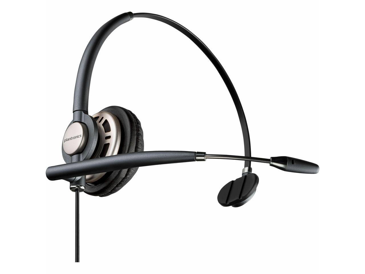 Alt View 1. HP - Poly EncorePro HW710 Headset - USB Wired, Noise Cancelling, Black - White.