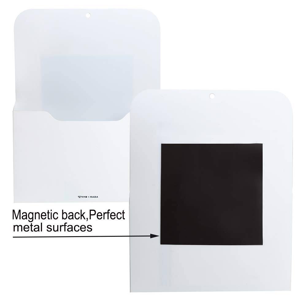 Dapper Styles Magnetic File Holder Paper Pocket Organizer Hanging Wall ...