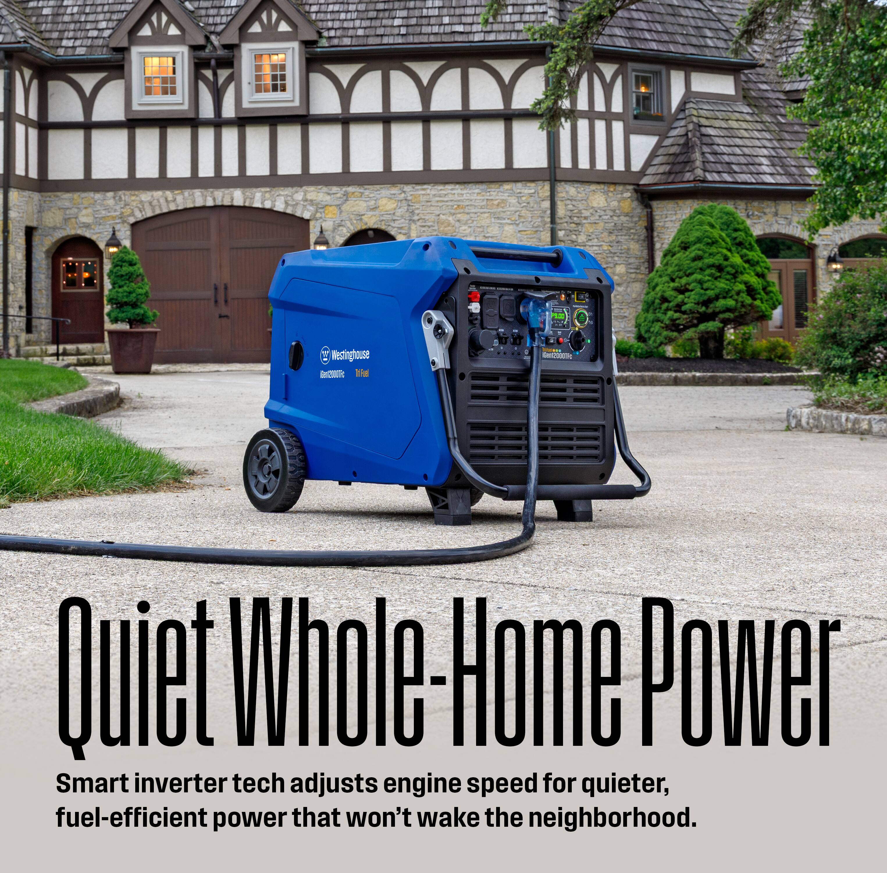 Quiet Whole-Home Power

Smart inverter tech adjusts engine speed for quieter, fuel-efficient power that won't wake the neighborhood.