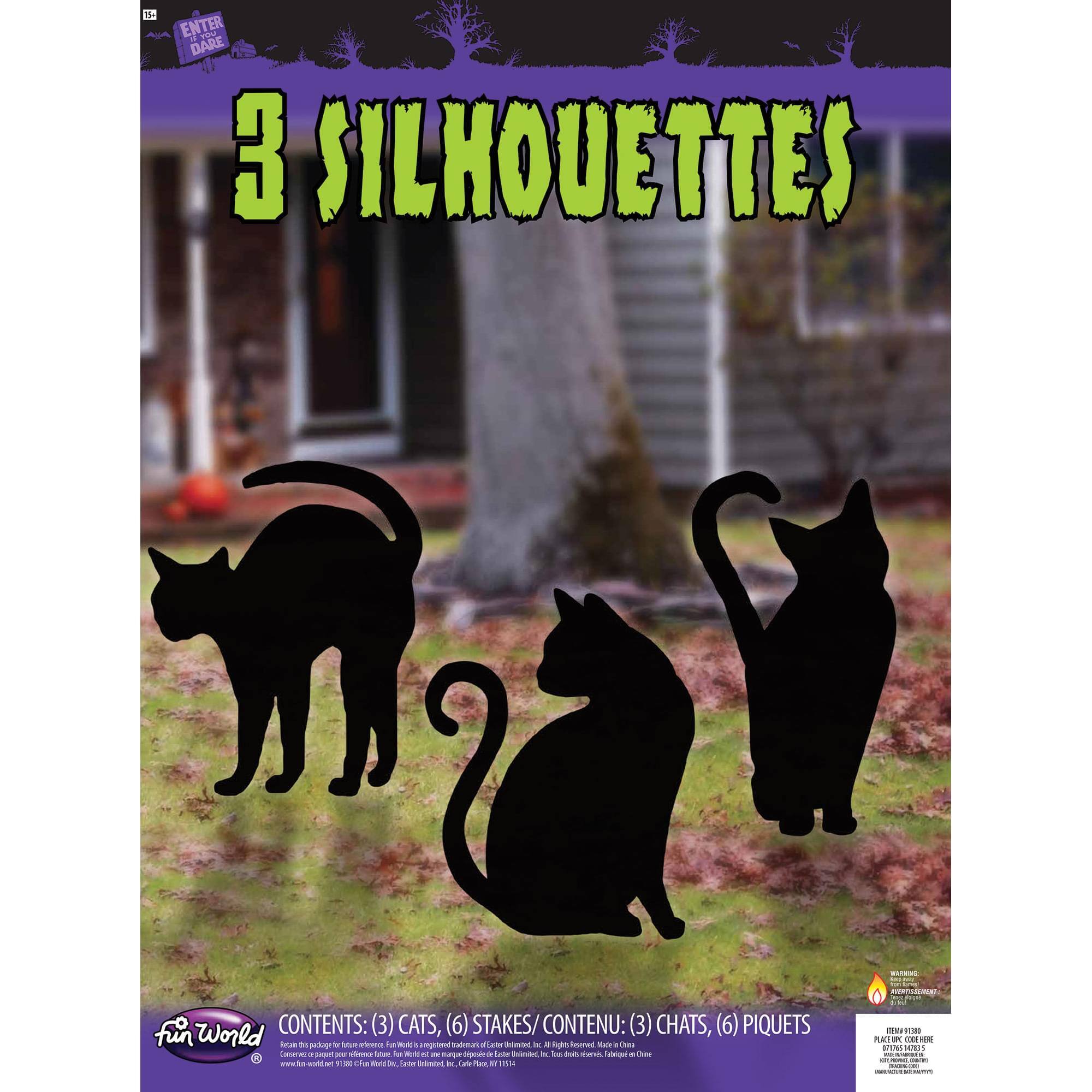 3 SILHOUETTES

CONTENTS: (3) CATS, (6) STAKES / CONTENU: (3) CHATS, (6) PIQUETS

Fun World

© 2013 Fun World, Inc.