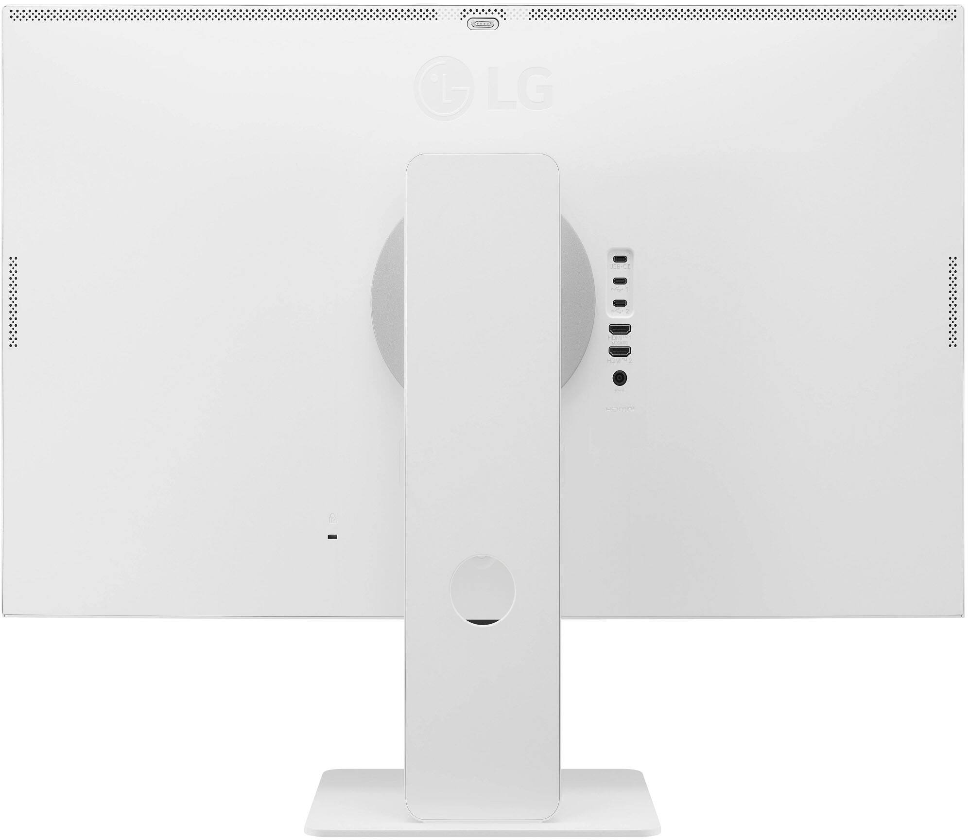 Alt View 6. LG - 32" IPS 4K UHD 60Hz 5ms Smart Monitor with HDR10 (HDMI, USB-C) - White.