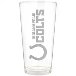 Great American Products - Indianapolis Colts Etched 16oz. Vertical Rally Cry Pint Glass - Multicolor