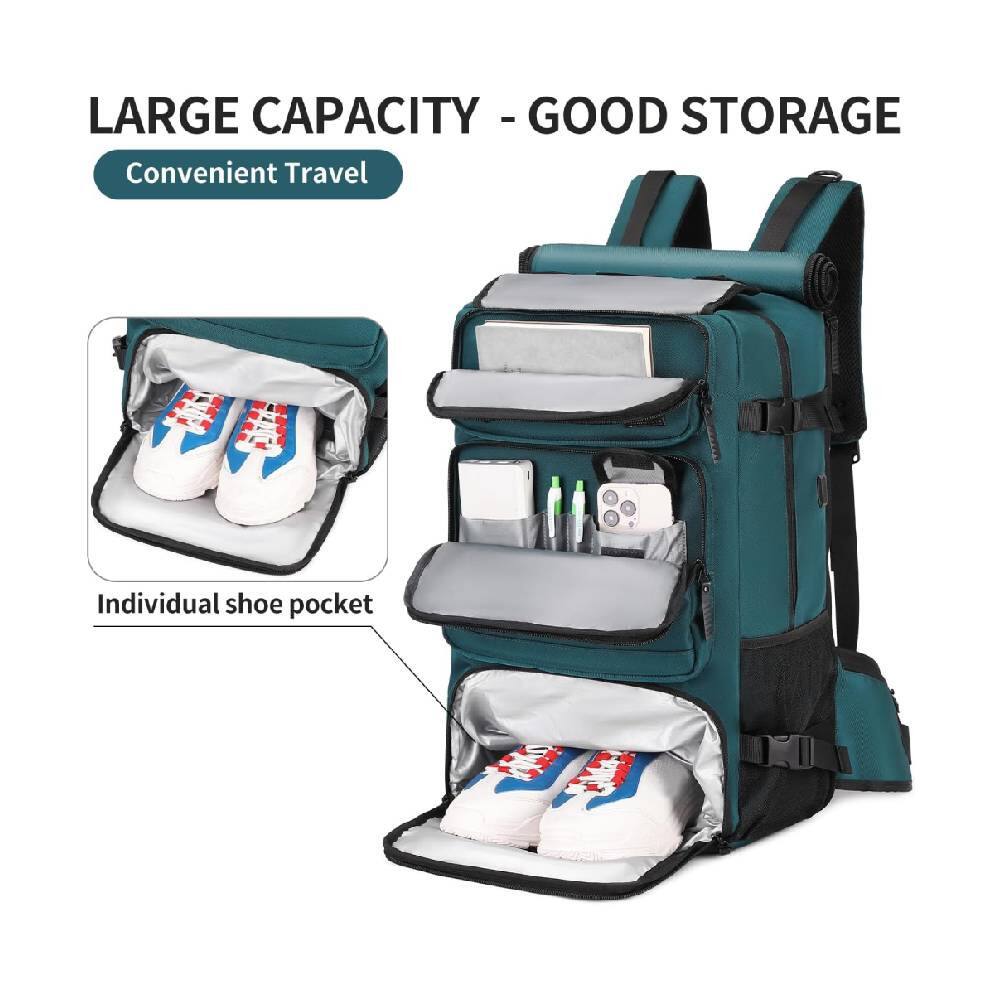LARGE CAPACITY - GOOD STORAGE  
Convenient Travel  

Individual shoe pocket