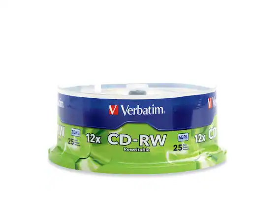 Verbatim 12x CD-RW Rewritable 25 Pack