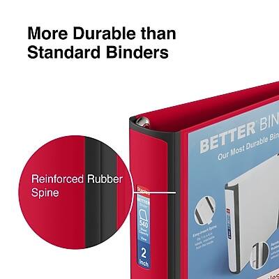 More Durable than Standard Binders  
Reinforced Rubber Spine  
BETTER BIN  
Our Most Durable Binder  
540  
2 Inch