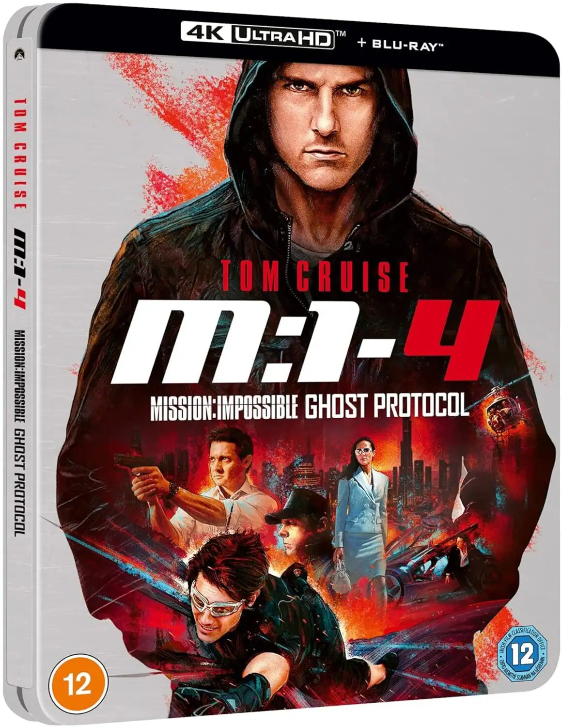 Front. Mission: Impossible 4: Ghost Protocol - All-Region UHD (Steelbook)   - 4K Blu-Ray.