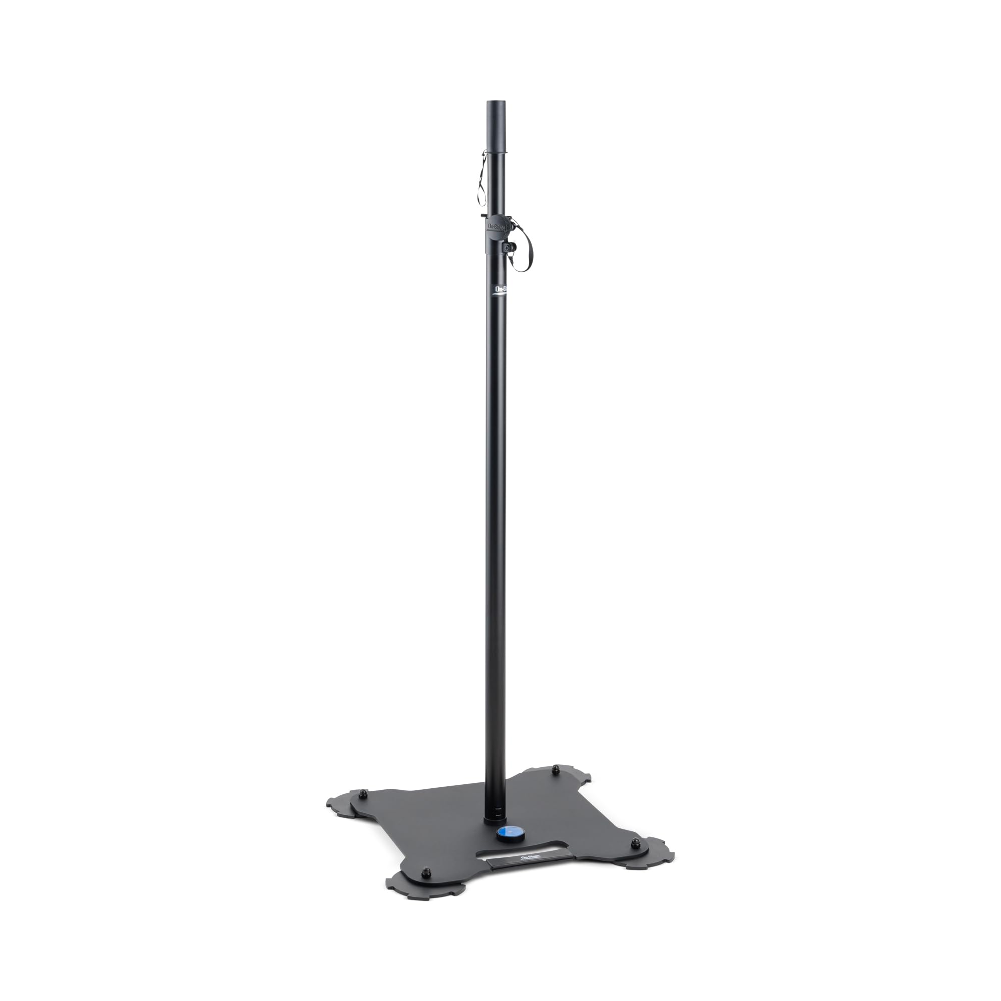 Alt View 1. On Stage Stands - On-Stage Production Grade SS8000 Speaker/Lighting Stand – Supports Up to 65lbs, Adjustable Feet & Height Extend 54-98", - Black.