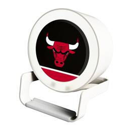 Keyscaper - Chicago Bulls Endzone Design Night Light Wireless Charger And Bluetooth Speaker - Multicolor