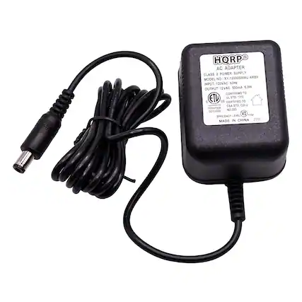 ARAN COTE HQRP AC ADAPTER CLASS 2 POWER SUPPLY XY-12000500AU ARBX MODEL NO: INPUT: 120VAC 60Hz 12VAC 500mA 6.0W OUTPUT: CONFORMS TO ET UL STD. 1310 C US CERTIFIED TO CSA STD. C222 Intertek NO.223 5010558 VI 1EV EFFICIENCY LEVEL IN CHINA 2205 MADE