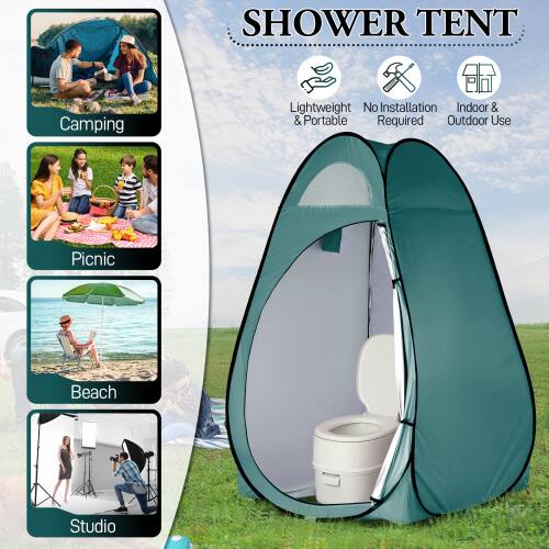 SHOWER TENT

Camping  
Lightweight & Portable  
No Installation Required  
Indoor & Outdoor Use  
Picnic  
Beach  
Studio