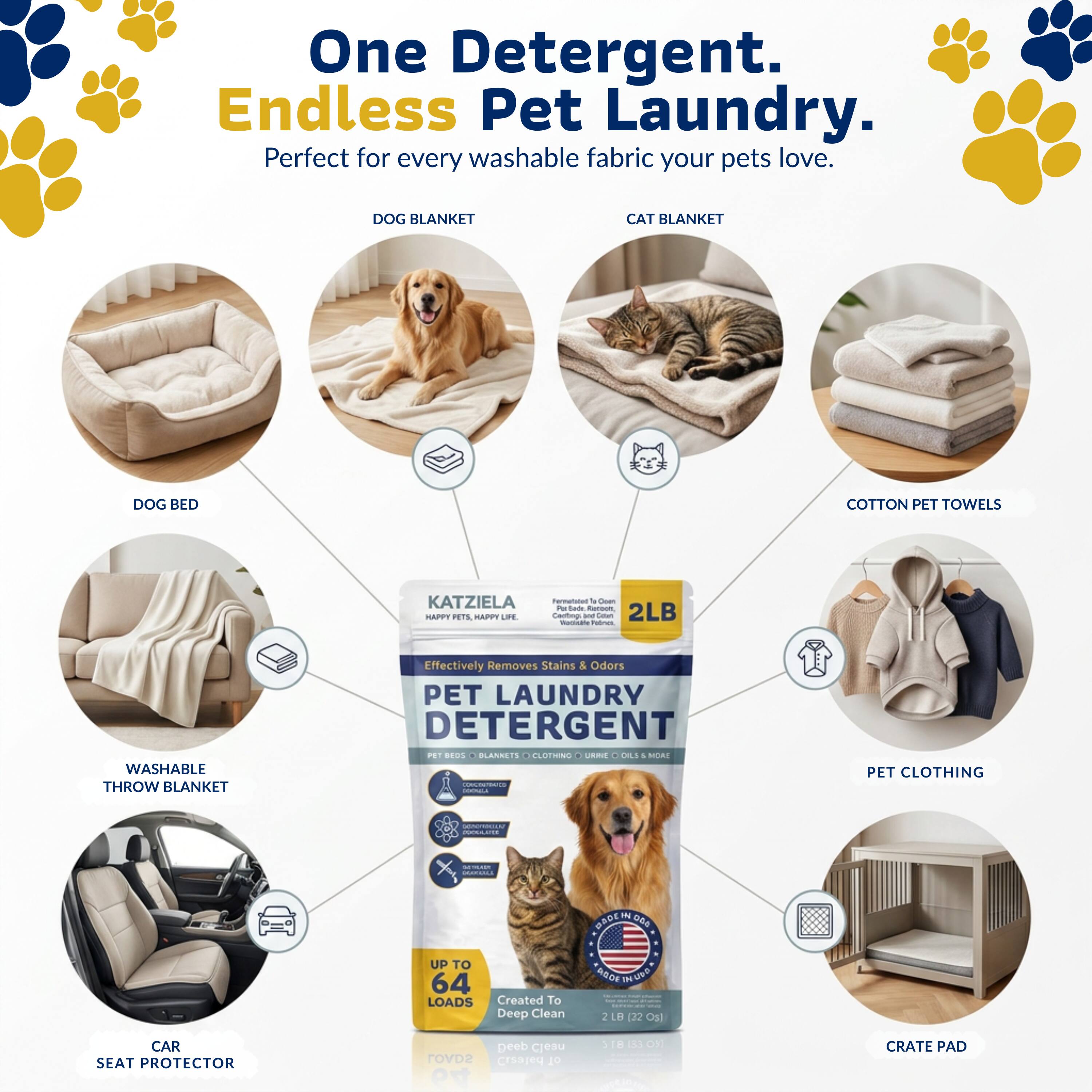 Katziela Pet Laundry Detergent Odor Remover Powder - Best Buy