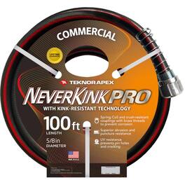 Teknor Apex - NeverKink Pro 100 ft. L Heavy Duty Contractor Grade Garden Hose