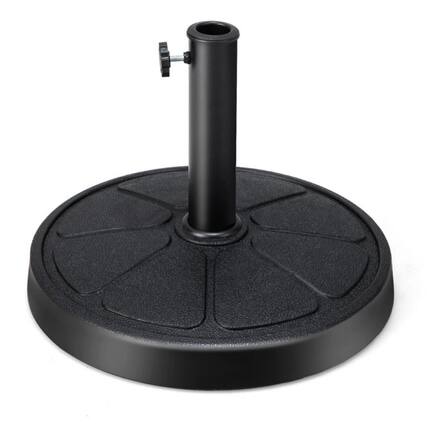 Front. Mondawe - 31LBS 18 Inch Round Outdoor Umbrella Base - Black.