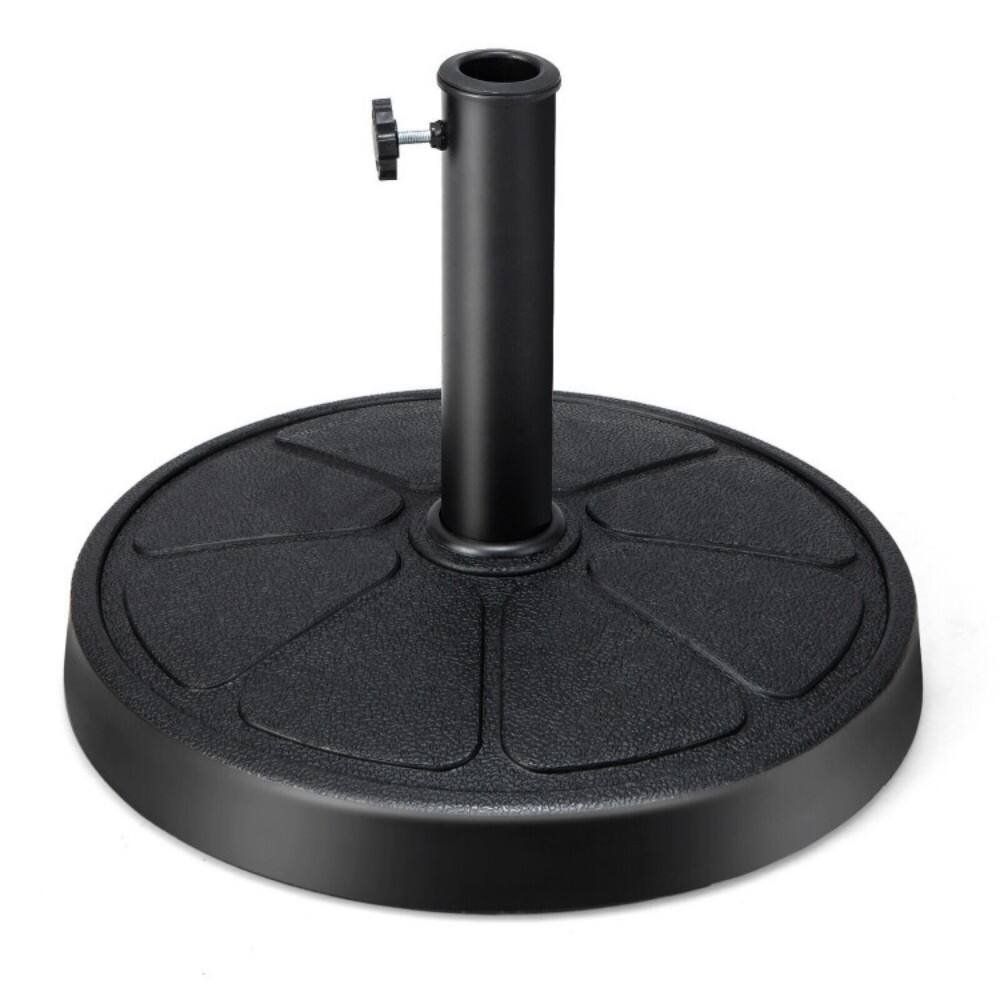 Front. Mondawe - 31LBS 18 Inch Round Outdoor Umbrella Base - Black.