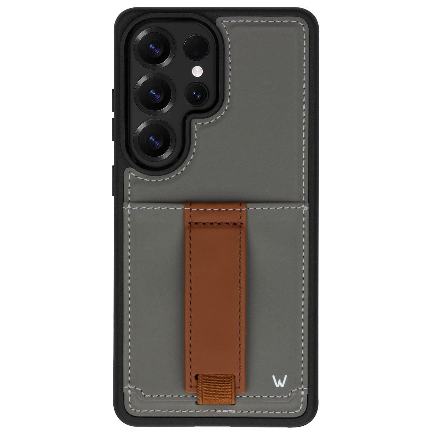 Walli Cases - Samsung S26 Ultra Phone Case with Wallet and Finger Strap - Steel Grey