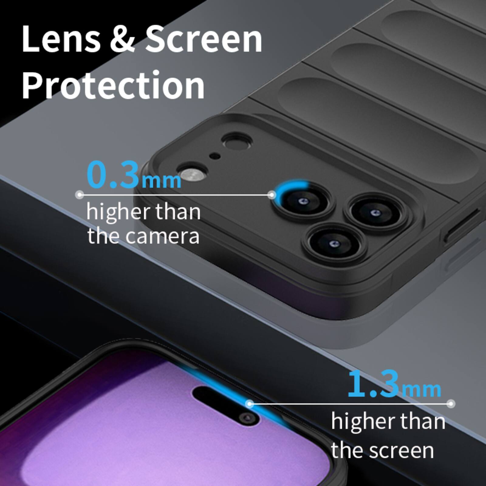 UUCOVER Shockproof Wave Pattern Case for Apple iPhone 18 Pro, Skin ...