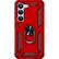 Front. SaharaCase - Military Kickstand Series with Belt Clip Case for Samsung Galaxy S23 - Red.