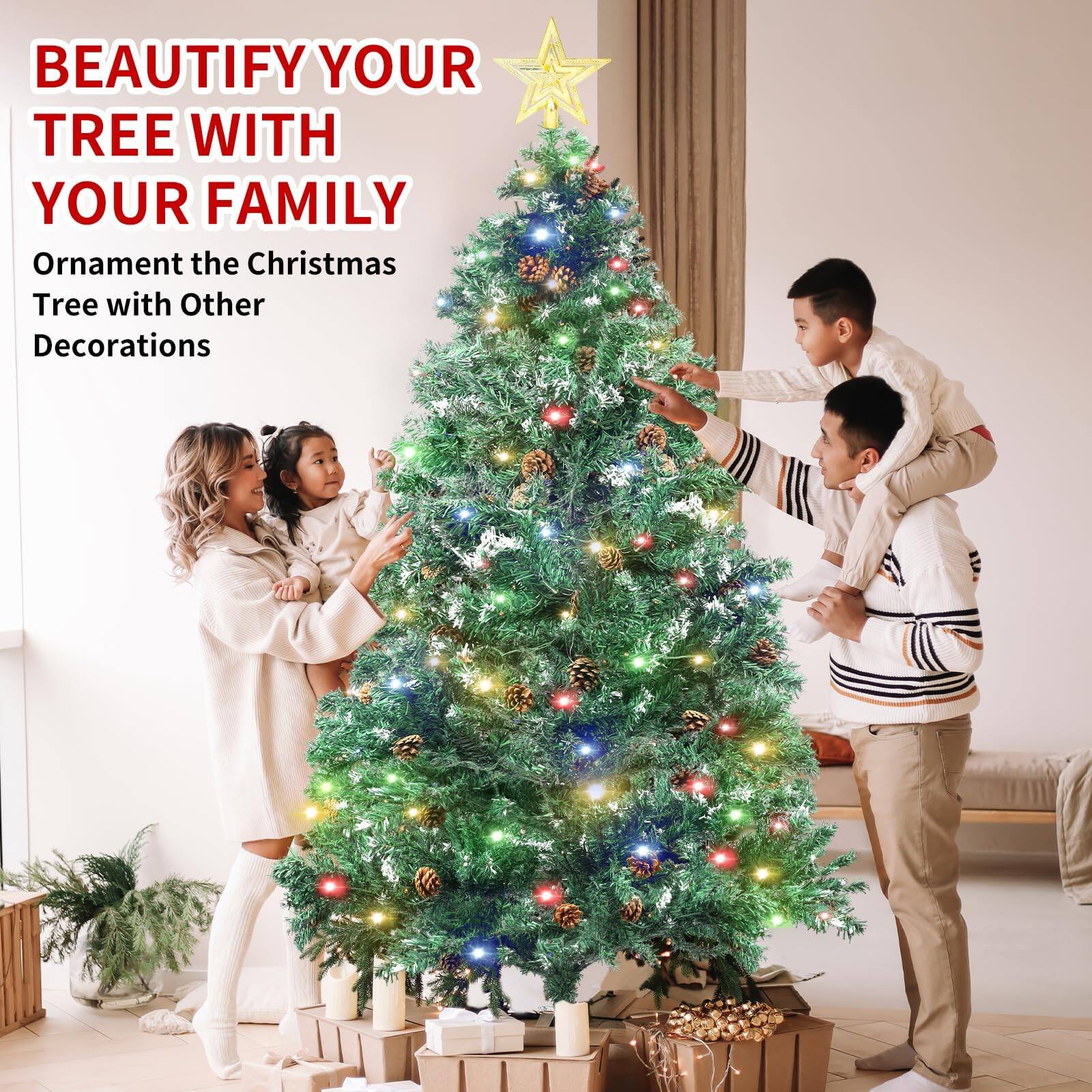 BEAUTIFY YOUR TREE WITH YOUR FAMILY

Ornament the Christmas Tree with Other Decorations