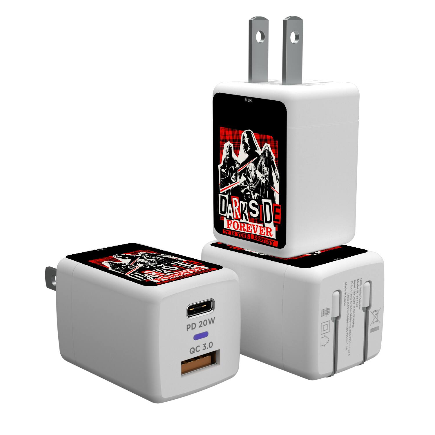 Keyscaper - Star Wars: A New Hope Ransom USB A/C Charger - Dark Side