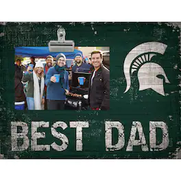 Fan Creations - Michigan State Spartans 8'' x 10.5'' Best Dad Clip Frame - Multicolor