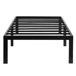 Hivvago - Twin 18-inch High Heavy Duty Metal Platform Bed Frame - Black