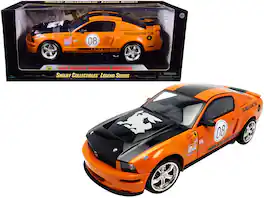 2008 Ford Shelby Mustang #08 "Terlingua" Orange & Black "Shelby Collectibles Legend" 1/18 Diecast by Shelby Collectibles