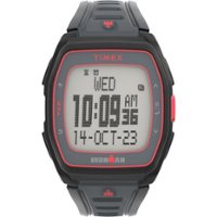Timex - Unisex IRONMAN T300 42mm Watch - Black Strap Digital Dial Black Case - Black - Front_Zoom