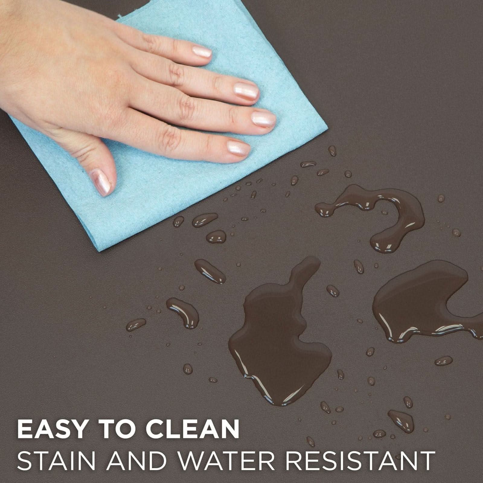 EASY TO CLEAN  
STAIN AND WATER RESISTANT