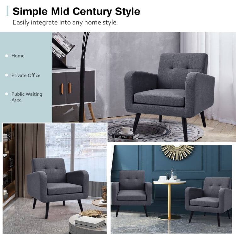 Simple Mid Century Style  
Easily integrate into any home style

- Home
- Private Office
- Public Waiting Area
