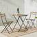Alt View 14. Lavish Home - Lavish Home 3 Piece Folding Wood Bistro Set, Brown - Brown.