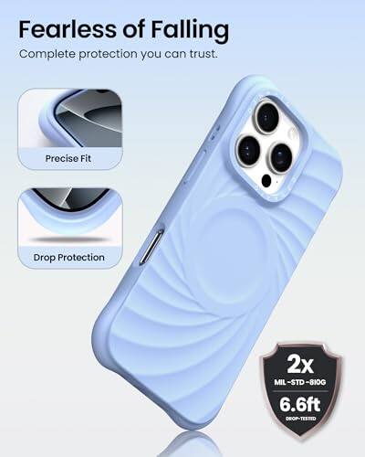 Fearless of Falling  
Complete protection you can trust.  
Precise Fit  
Drop Protection  
2x MIL-STD-810G  
6.6ft DROP-TESTED
