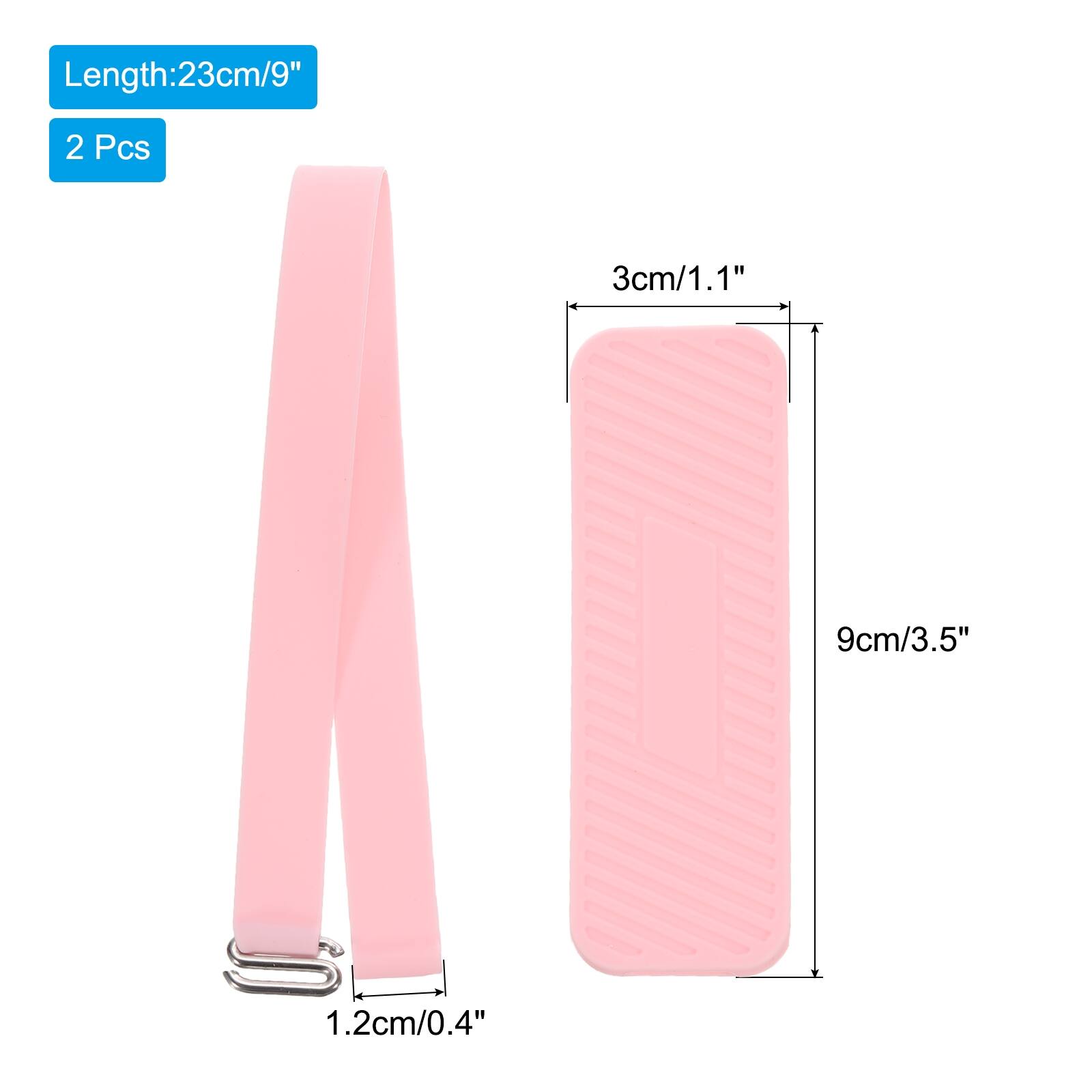 Length: 23cm/9"  
2 Pcs  
3cm/1.1"  
9cm/3.5"  
1.2cm/0.4"