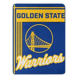 Sweet Home Collection - NBA Golden State Warriors 46" x 60" Raschel Throw Blanket - Blue
