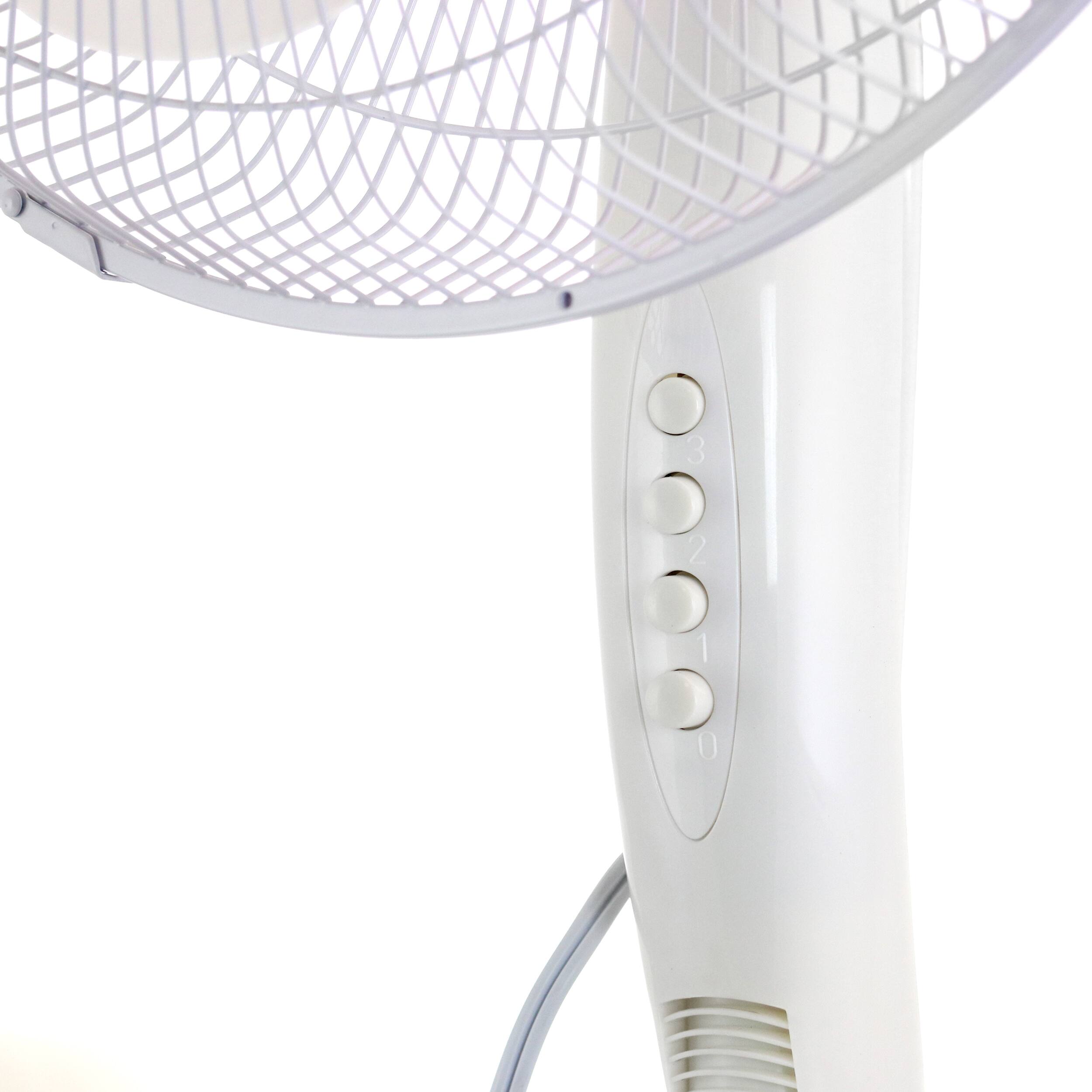 Alt View 1. Impress - Impress Handi-Fan 16 Inch Oscillating Stand Fan in White - White.