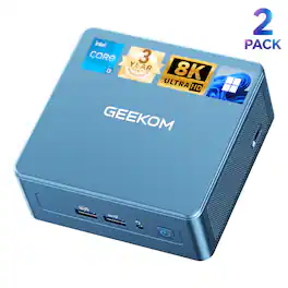 Bundle - GEEKOM - IT12 Mini PC(2 PACK), 12th Gen Intel i3-12300HE, 16GB RAM/256GB SSD, Low Power Business Mini Computers, Win11 Pro