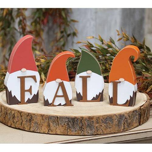 Angle. BreeBe - *4/Set "FALL" Gnome Sitters - Multi.