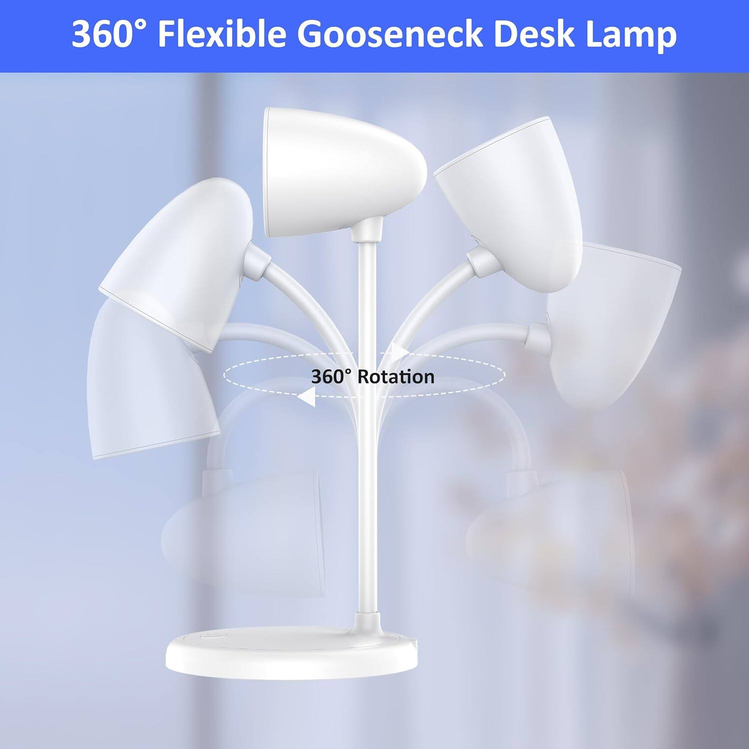 360° Flexible Gooseneck Desk Lamp

360° Rotation