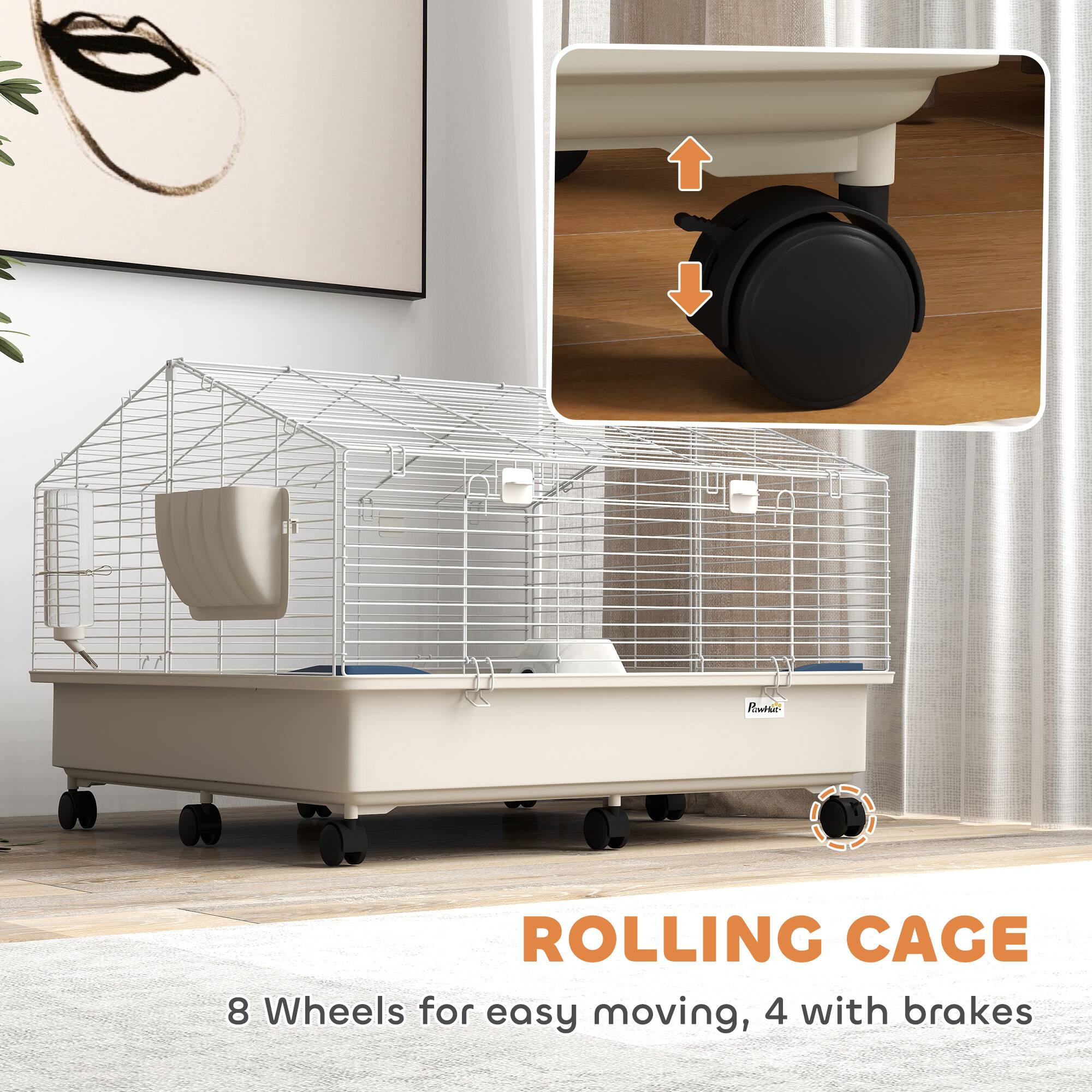 ROLLING CAGE  
8 Wheels for easy moving, 4 with brakes