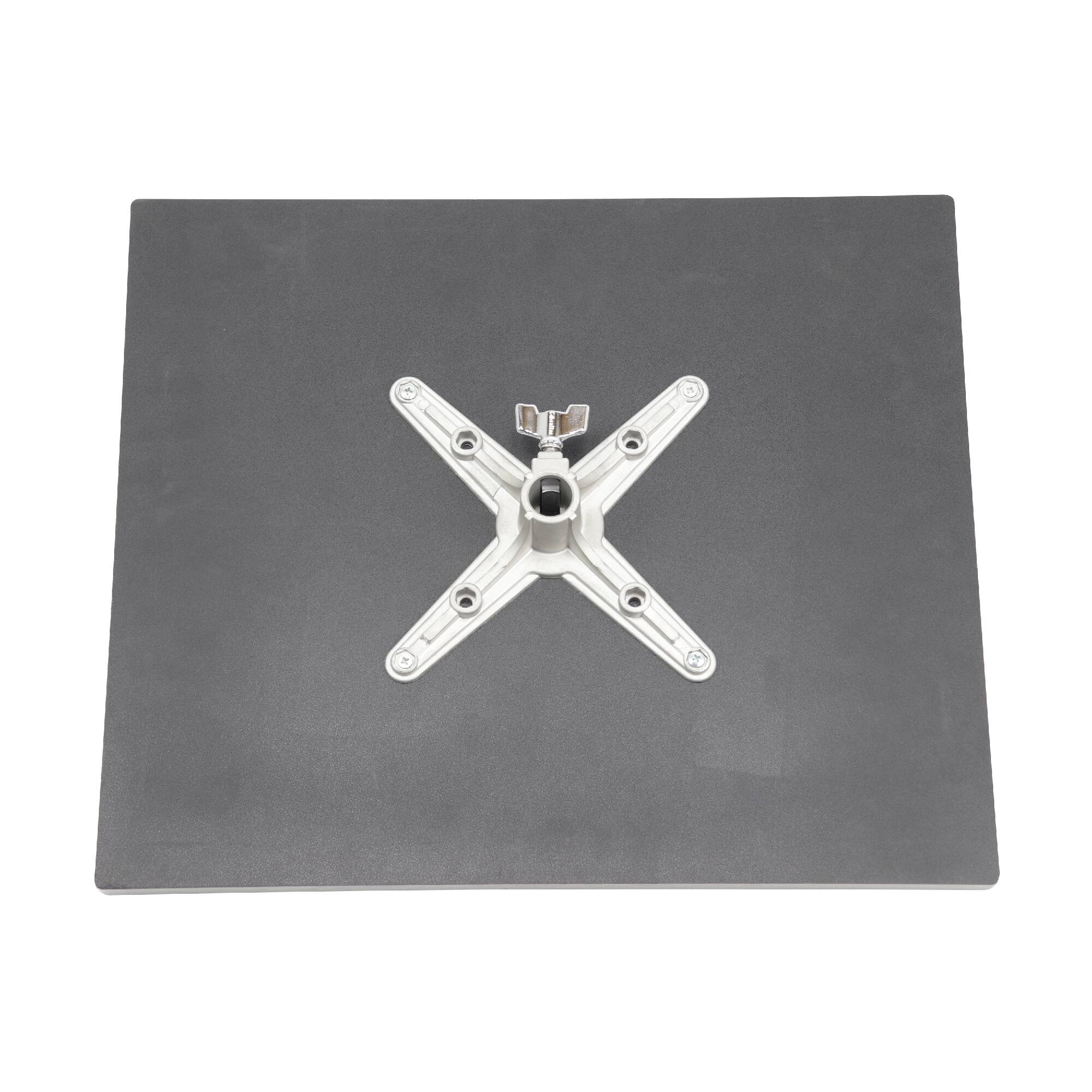 Front. Gibraltar Hardware - Workstation table 15"x18" with Mount, Designed to Withstand Rigorous Use, Spacious Table Area with 5/8" Mount.