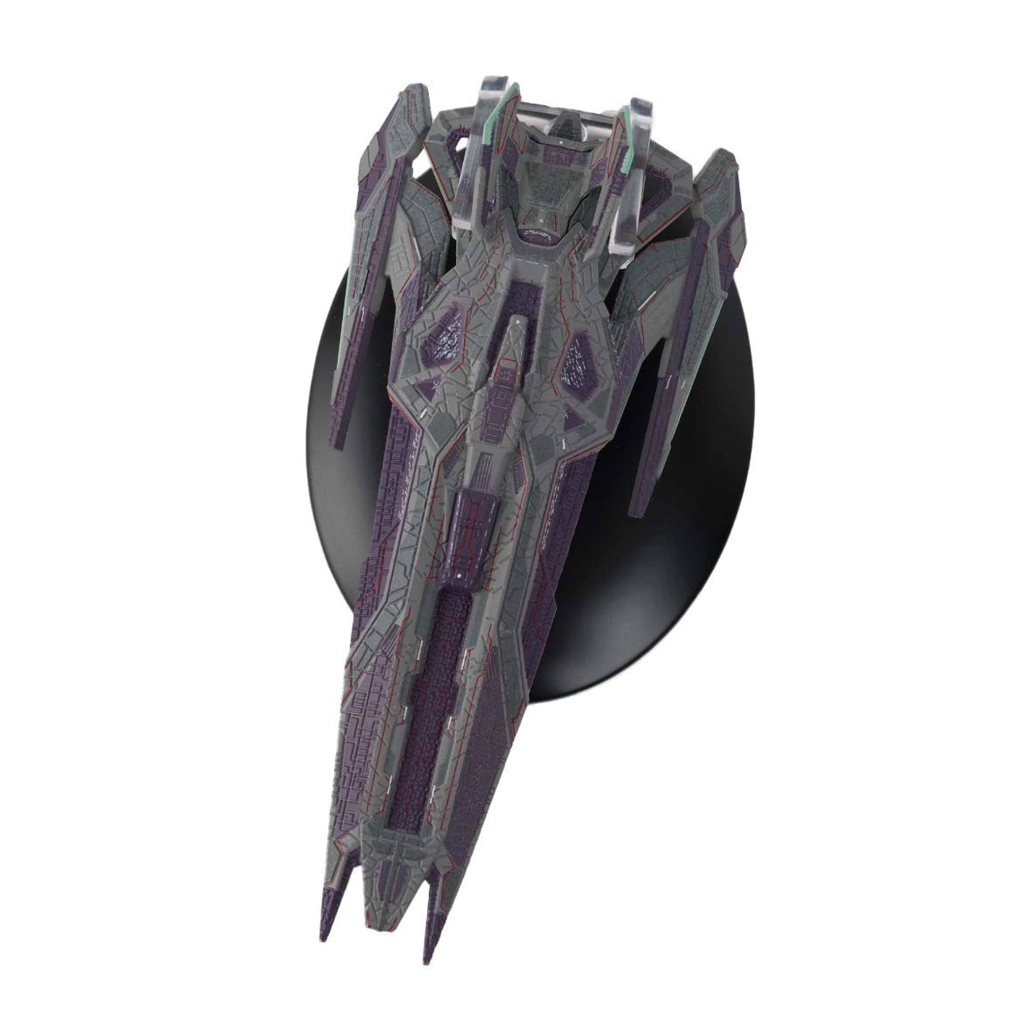 Alt View 4. Eaglemoss - Eaglemoss Star Trek StarShip Replica | Jem'Hadar Vanguard Carrier - Grey.