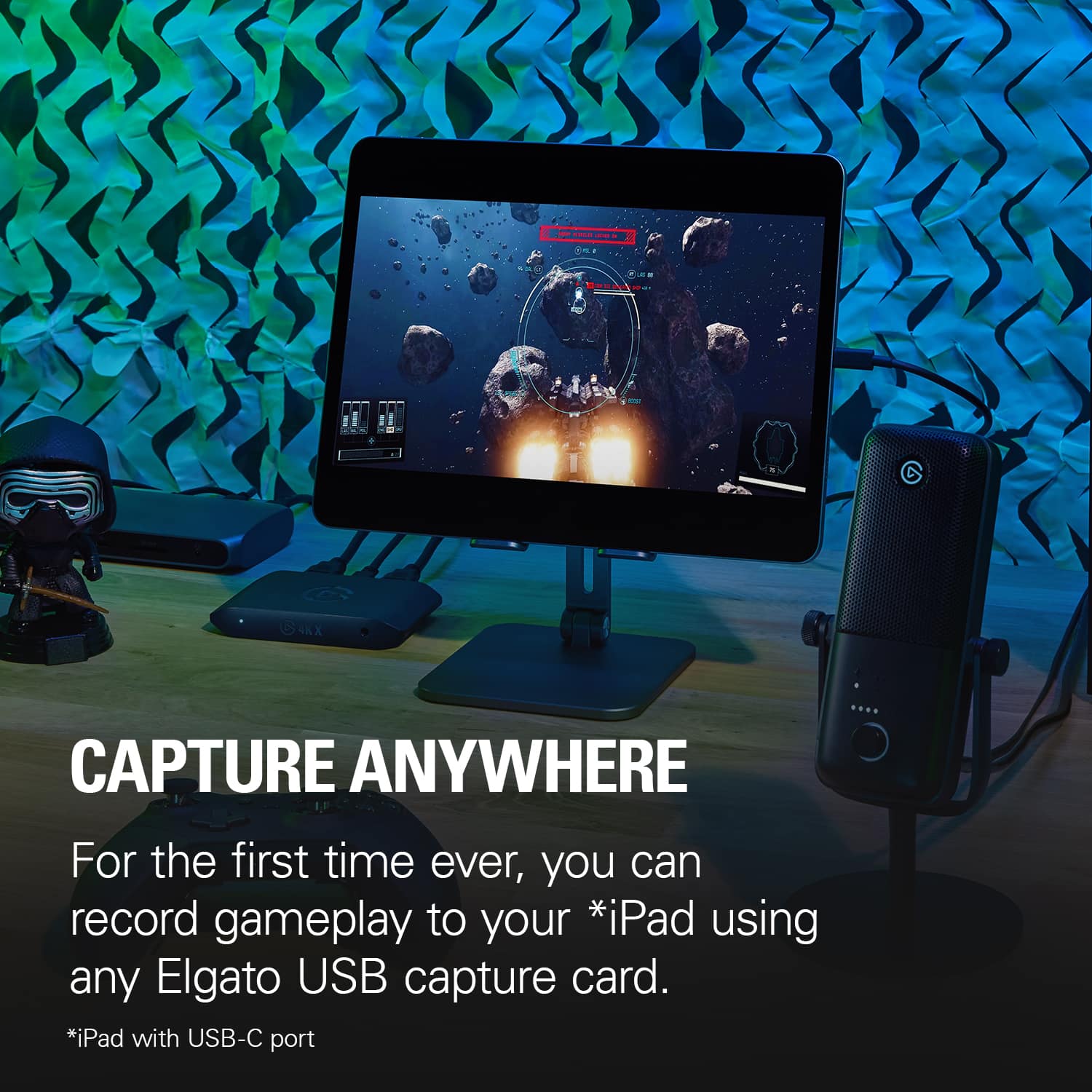 For the first time ever, you can record gameplay to your iPad using any Elgato USB capture card.