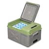 Front. Alpicool - Alpicool - X9 Portable Fridge 12 Volt Car Refrigerator 10 Quart Fast Cooling Freezer For Fishing, Camping, Rv, Truck - Grey&Green.