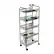 Alt View 15. Honey-Can-Do - 5-Tier Rolling Storage Cart on Wheels - Black.