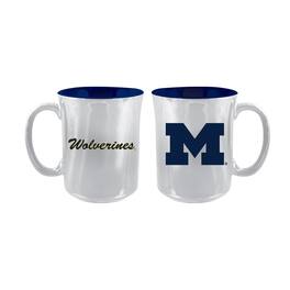 The Memory Company - Michigan Wolverines 2-Pack 15oz. Iridescent Ceramic Mug Set - Multicolor