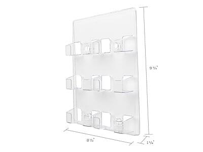 Alt View 7. Deflecto - Deflect-O Wall Mounted Card Holders, Clear (70601) - Clear.