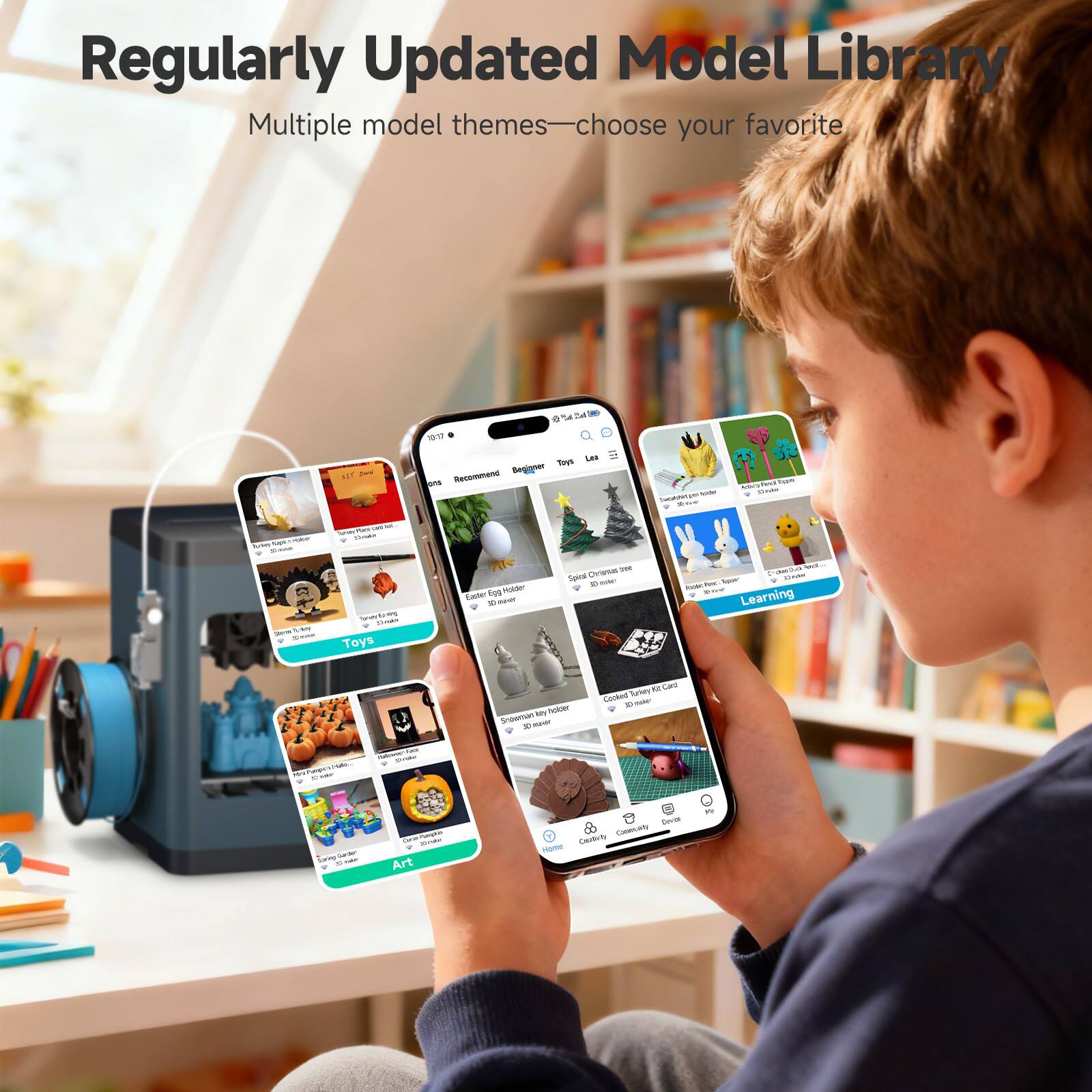 Regularly Updated Model Library  
Multiple model themes—choose your favorite