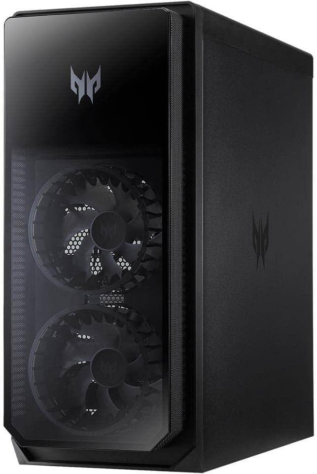 Left. Acer - Orion 7000 Gaming Desktop Intel Core i7-12700K NVIDIA GeForce RTX 3090 32GB RAM 1TB SSD + 2TB HDD.