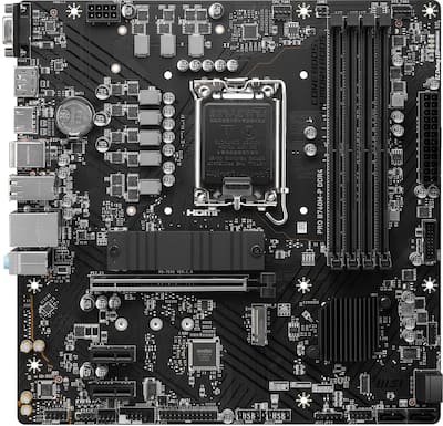 MSI PRO B760M P DDR4 LGA 1700 Micro ATX Motherboard B760MPD4 MSI PRO B760M P DDR4 LGA 1700 Micro ATX Motherboard B760MPD4